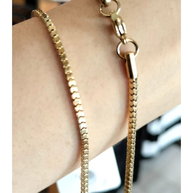 Milano Milano Gold Rosegold Titanium Box Necklace
