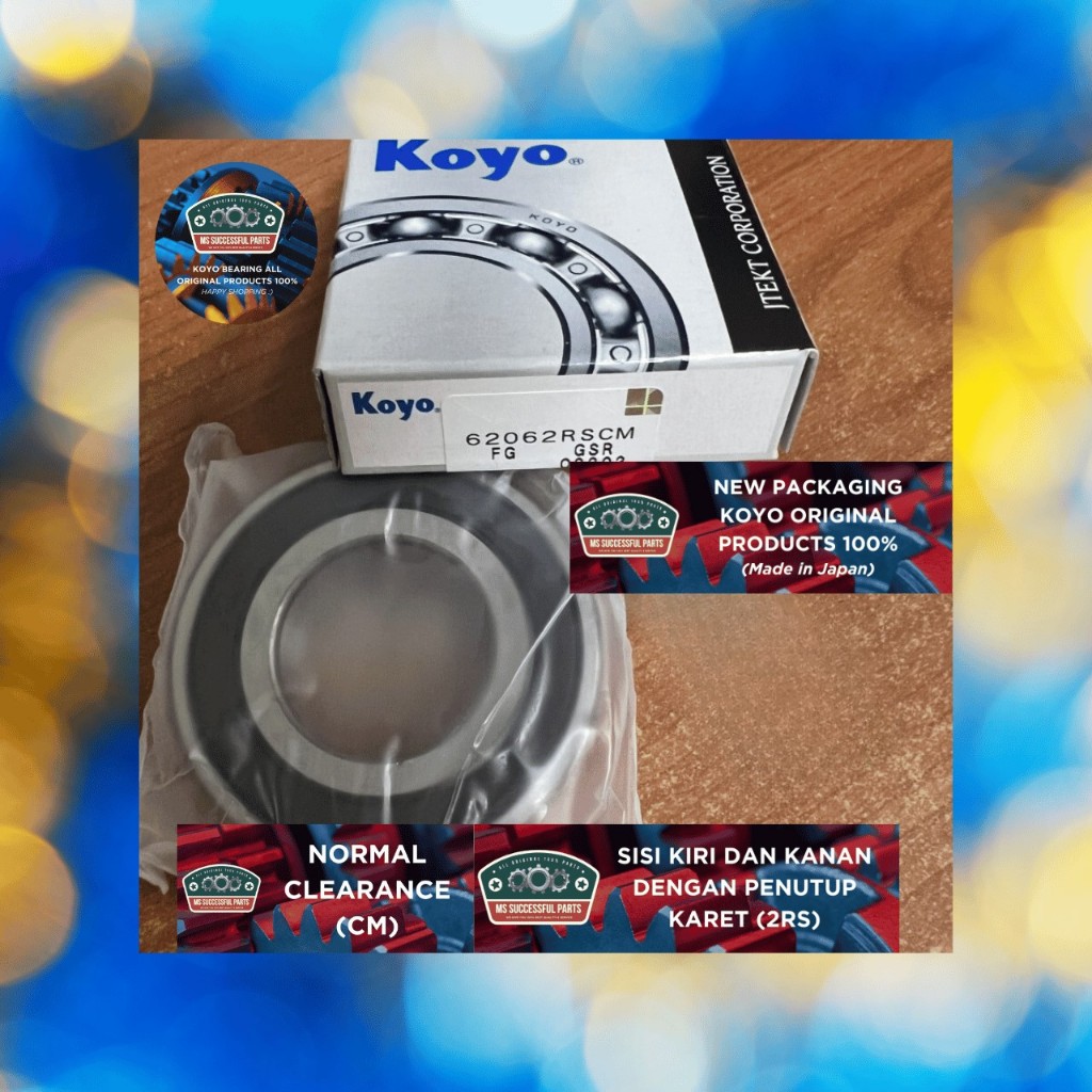 BEARING 6206 2RS KOYO ORIGINAL JAPAN