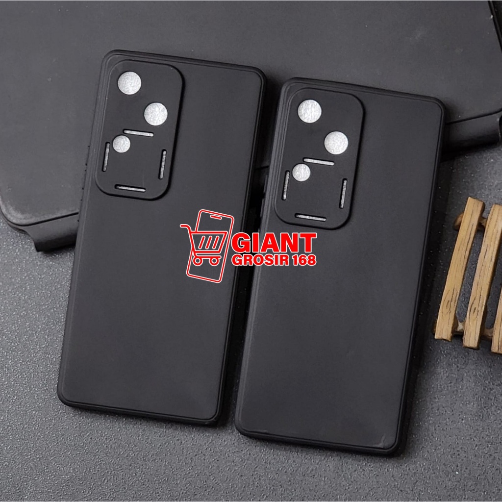 Vivo V30 Vivo V30 Pro Case Macaron Black Silicone Matte Black Vivo V30 Vivo V30 Pro