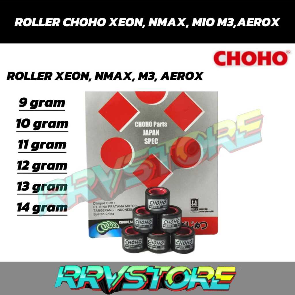 ROLLER RACING XEON, MIO M3, N MAX, AEROX 155 CHOHO 9 กรัม, 10, 11, 12, 13, 14 กรัม ROLLER RACING NMA