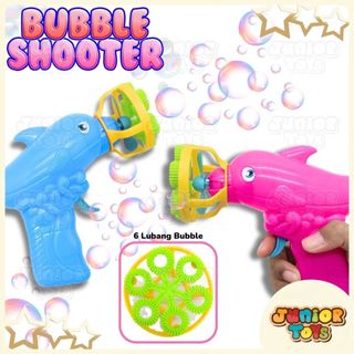 Mainan Pistol Bubble Gun Dolphin Tembakan Gelembung Busa Lumba Battery Operated Toys