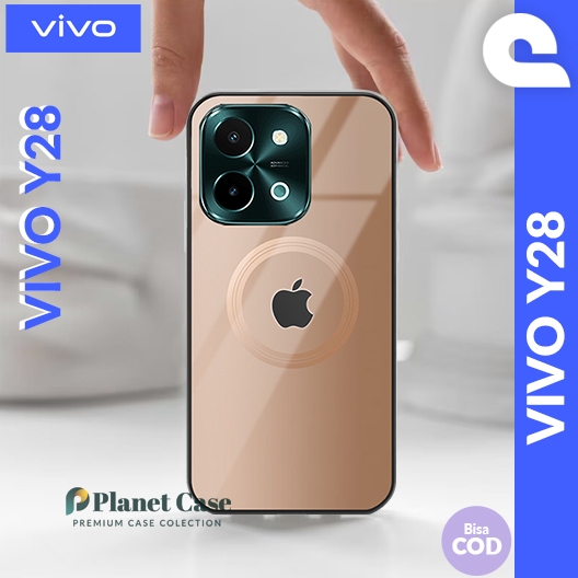 Vivo Y28 กรณี Vivo Y28 Body และกล้องป้องกันกรณี Softcase ตัวอักษร Y28 ซิลิโคนป้องกัน Vivo Y28 2024 C