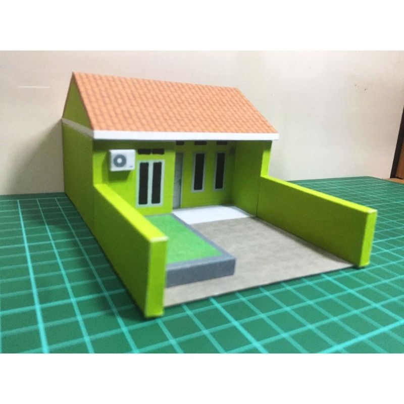 HIJAU DIY Papercraft Diorama Green House