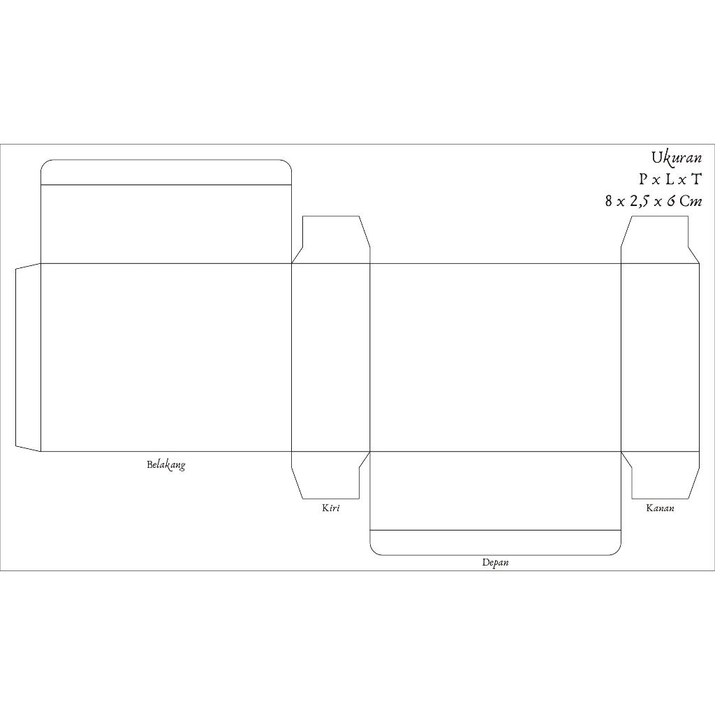 กล่องแบรนด์ Full color/own ขนาด L x W x H = 8 x 2.5 x 6 ซม.