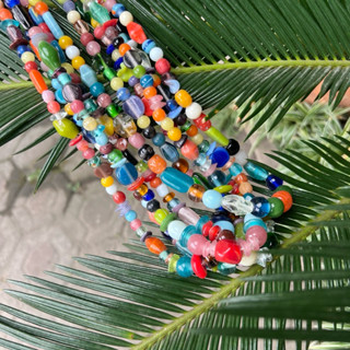 ลูกปัดสุ่มผสม 60ซม. (ธรรมดา) • Jombang Glassbeads