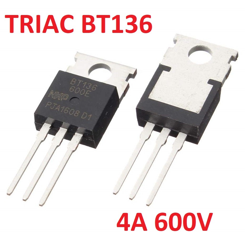 Triac ทรานซิสเตอร ์ mosfet BT136-600E BT 136 600 BT136-600 4A 600V TO-220 BT 136-600E