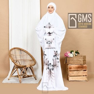 Mukena Terusan Lukis JUMBO Motif Batik Bonus Tas Bisa COD Mukena Terusan Lukis Original Hand Made Mukena Lukis Mukena Bali