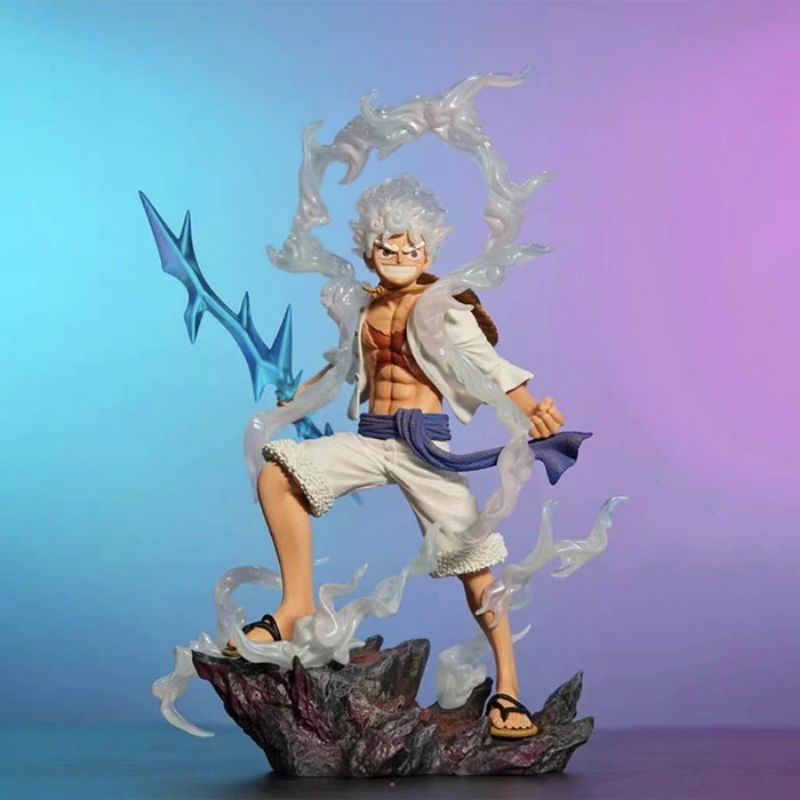 JUPEROS Action Figure รูปปั้นอะนิเมะ One Piece Nika Luffy Gear 5 LX Studio Design Recast Premium Dis