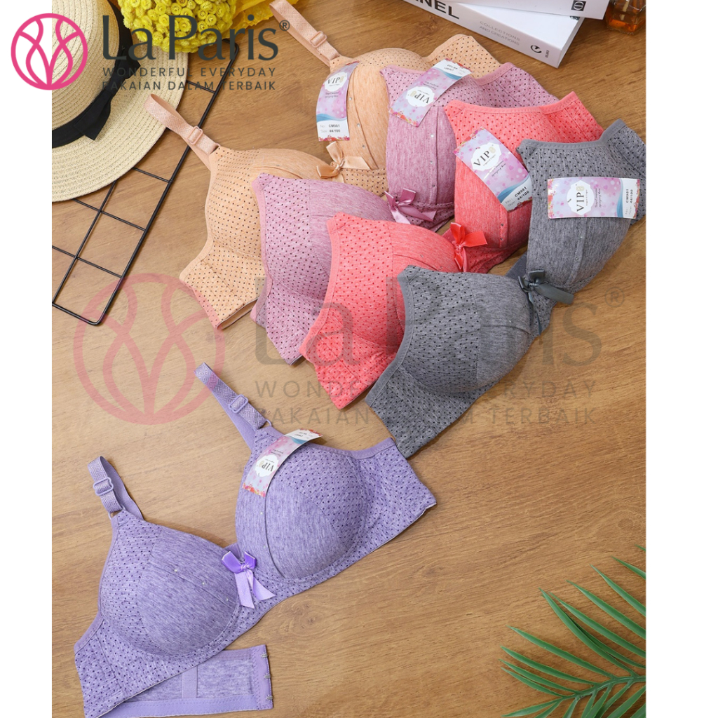 ชุดชั้นในสตรีไม่มีลวดโฟมถ้วยจัมโบ้ C ขนาดใหญ่กึ่ง Motif Hook 3 Vip 8 CM981 9922 38 - 44