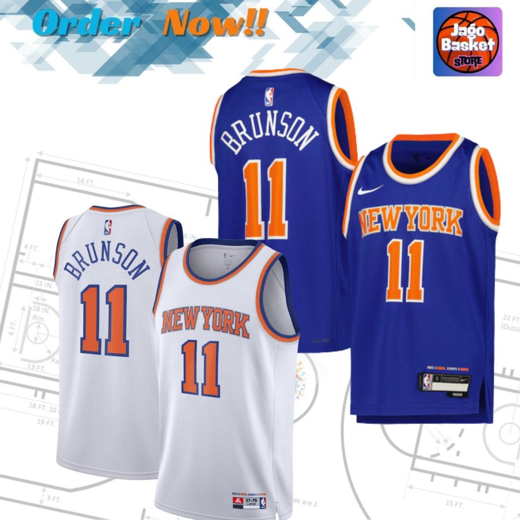 เสื้อบาสเก็ตบอล NBA Jalen Brunson New York Knicks