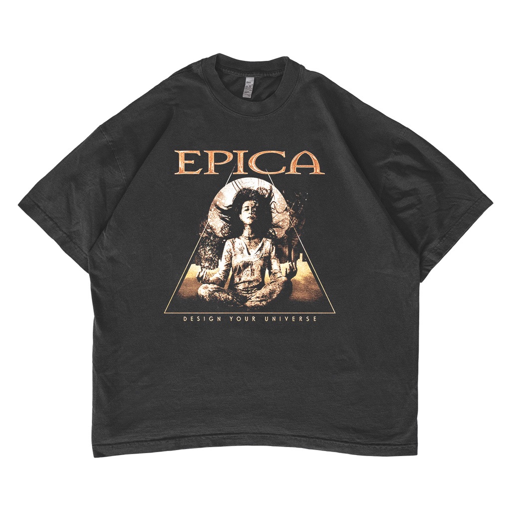 เสื้อยืดโอเวอร์ไซส์ Epica เสื้อผ้าวงสไตล์วินเทจ