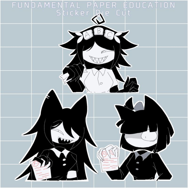 Fundamental Paper Education Sticker 1 Set Miss Circle, Miss Travel, Miss Bloomie, Claire, Abbie, Engel | แฟนเมอร์ช