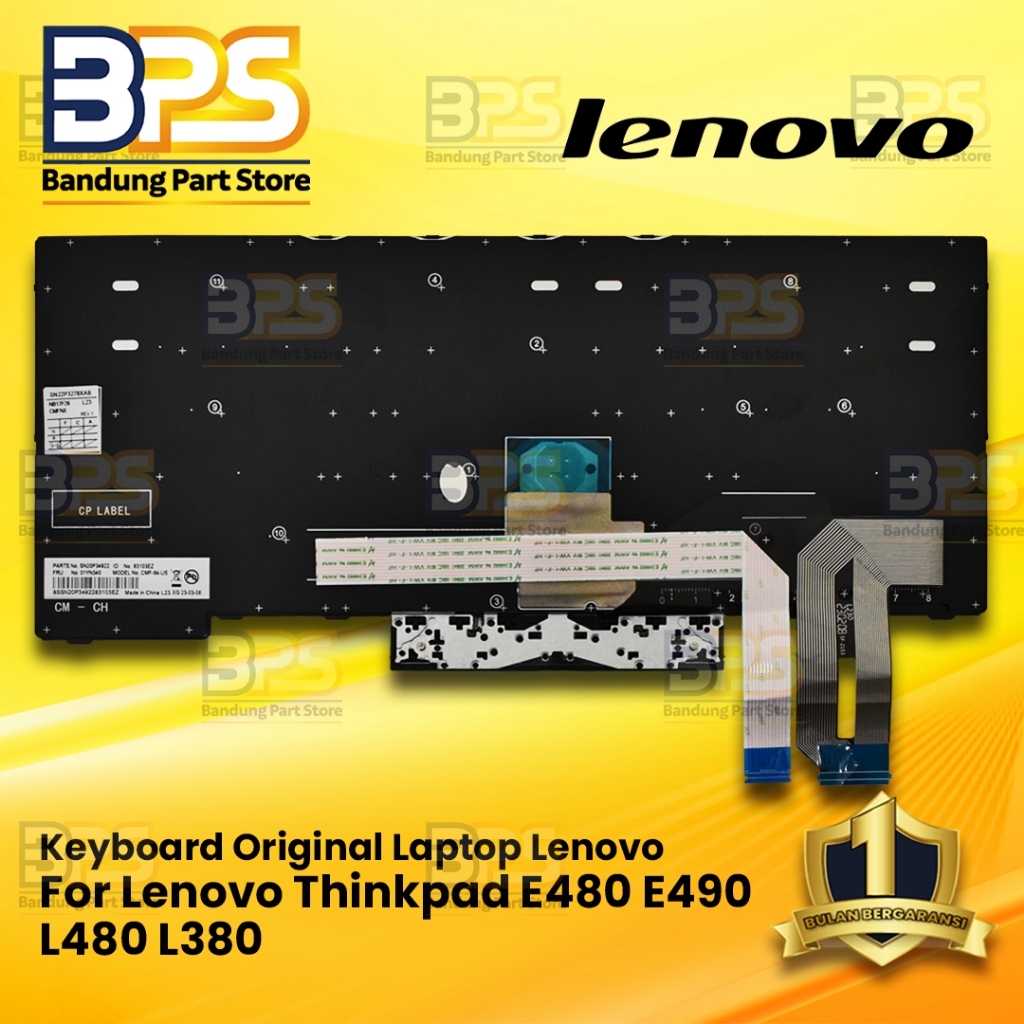 แป้นพิมพ์ต้นฉบับสําหรับ Thinkpad e480 E490 L480 L380 (สีดํา)