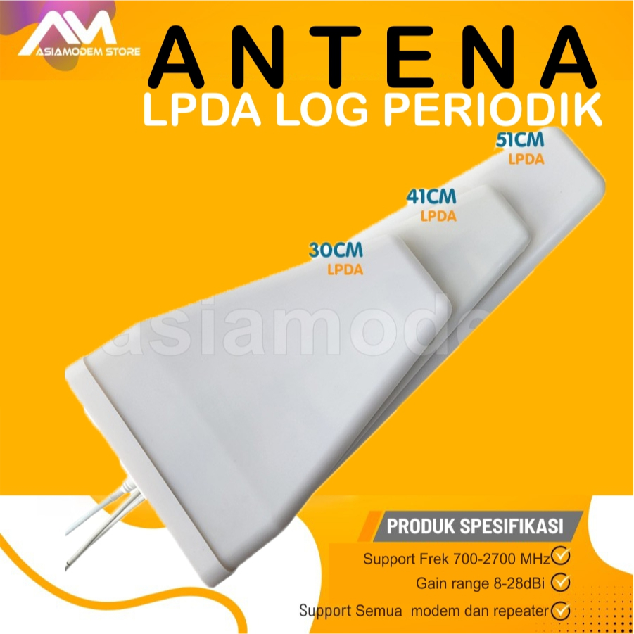 เสาอากาศ Lpda High Gain Log Periodic ทุกโมเด็มและทวนสัญญาณ