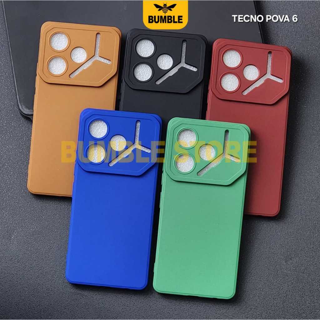 Tecno Pova 6 5g กรณี Tecno Pova 6 Pro Softcase Pro กล้องสีกรณี Tecno Pova 6 5g Tecno Pova 6 Pro