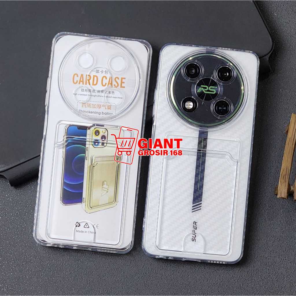 Itel RS4 Clear Card Slot ซองใส่บัตรใส Itel RS4