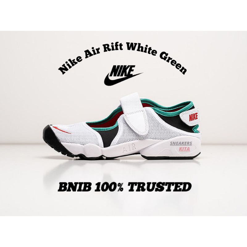 รองเท้าแตะ Nike Air Rift White Green ของแท้ 100%