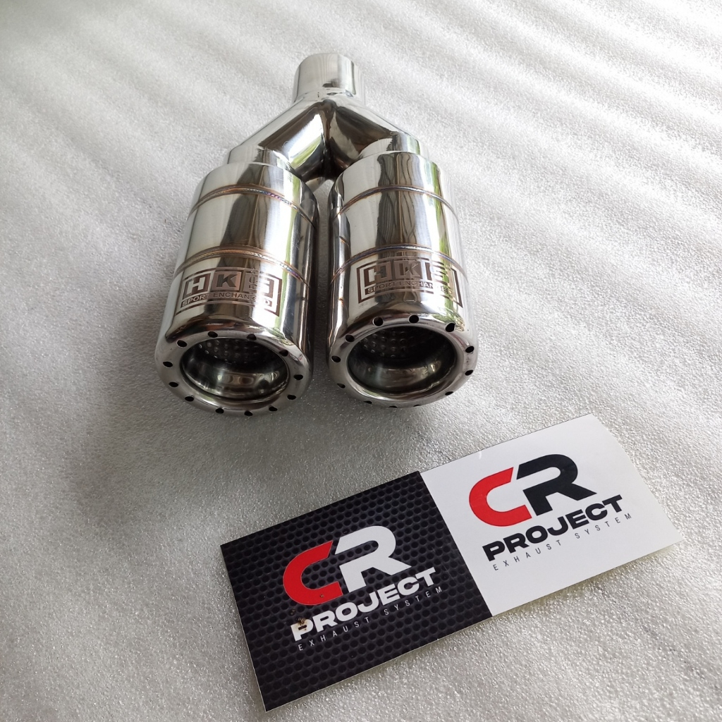 CR-PROJECT || HKS Dronel สแตนเลส full original cr โครงการท่อไอเสียรถยนต์ TailPipe