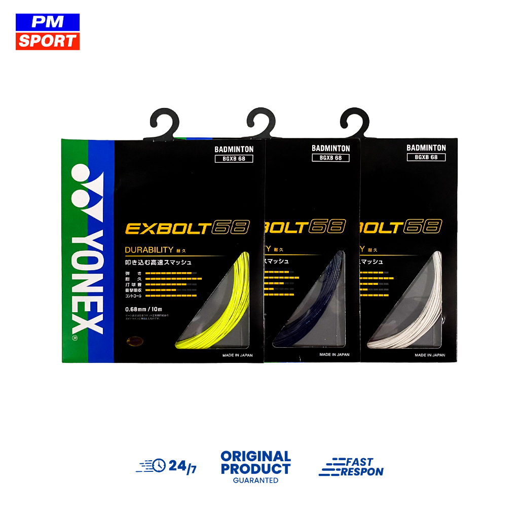 YONEX EXBOLT 68 JP EXBOLT68 ตัวยึด BADMINTON ดั้งเดิม
