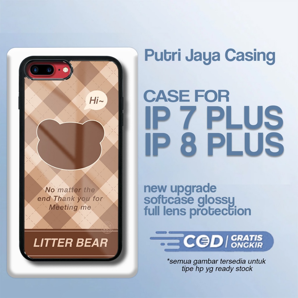 เคส Ip 7 plus / ip 8 plus ล่าสุด - Xiaomi Ip 7 plus / ip 8 plus - Cute Motif 03 - Premium Glossy Har