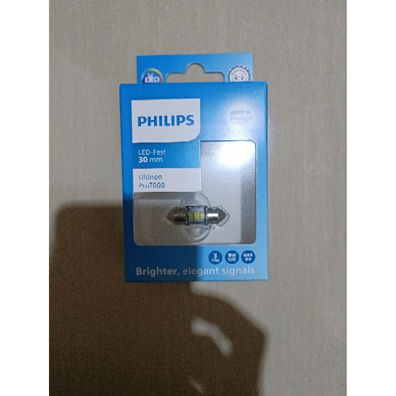 Philips Ultinon Pro7000 Festoon 30mm LED White Daylight 6000K 1W 12V