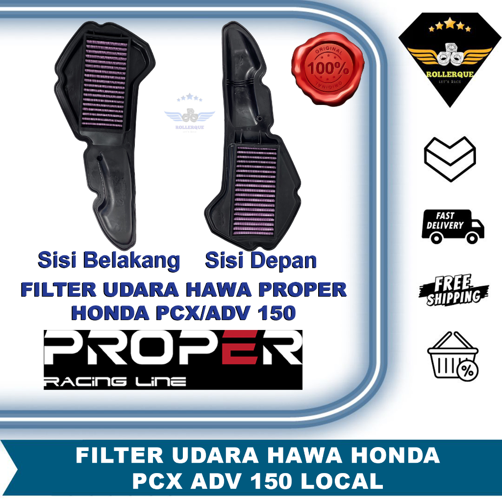 Honda PCX ADV 150 K97 PROPER Racing Line กรองอากาศ