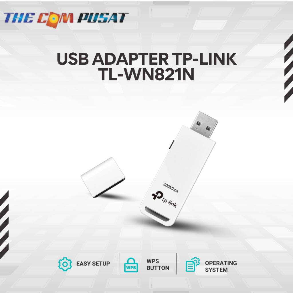 TP - Link 300 Mbps Wireless N USB Adapter - TL-WN821N -