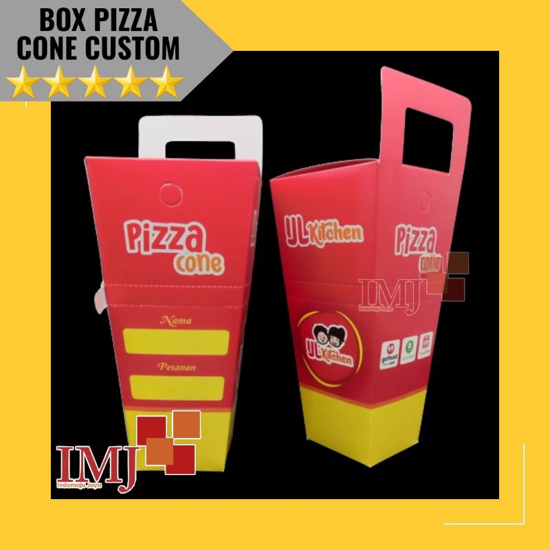 CUSTOM PIZZA CONE BOX DESIGN CARDBOARD PIZZA CONE CUSOM DESIGN
