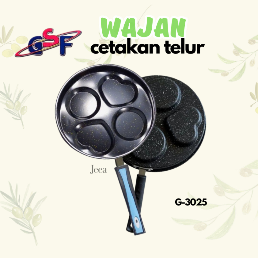 บ้าน บ้าน บ้าน | (G-3025) กระทะแม่พิมพ์ไข่ 25CM GSF 3025 | GSF 3025 กระทะแม่พิมพ์ไข่ไม่ติด