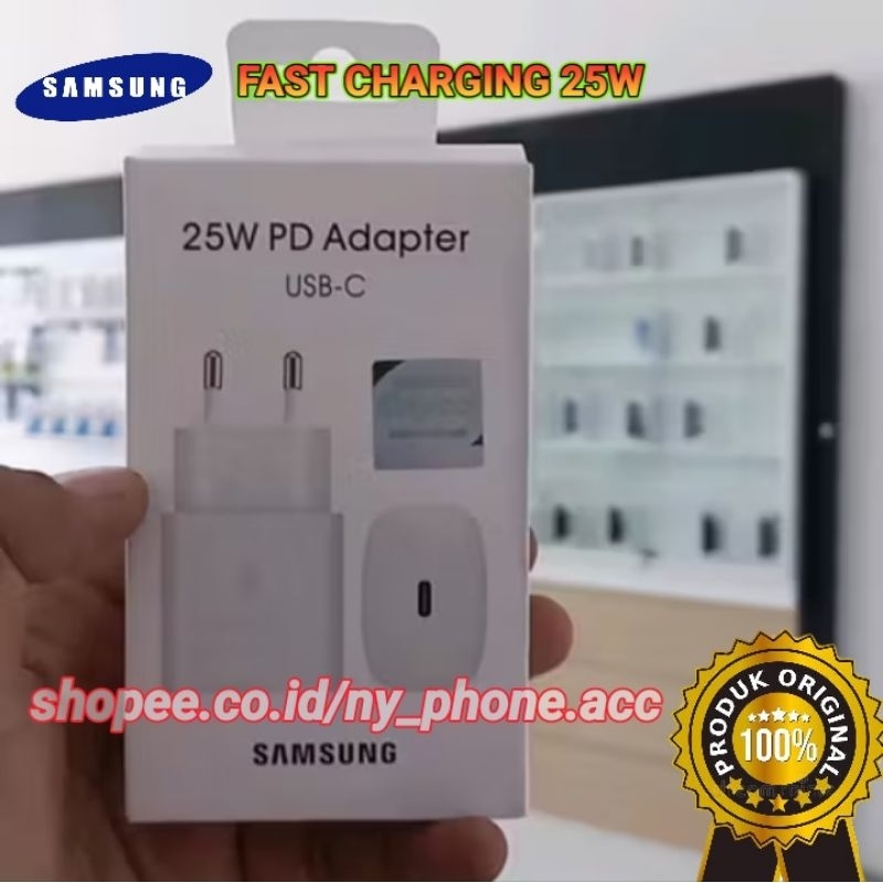 อะแดปเตอร์สําหรับเดินทางเดิม SAMSUNG 25W Galaxy A05s/A15 5G/A24/A25 5G/A34 5G/A35/A54 5G/A55/S23FE/S