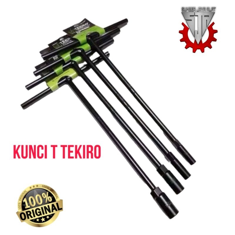 KUNCI T Tekiro kunci sock T set uk. 8 mm, 10 mm, 12 mm ORIGINAL HARGA TERMURAH