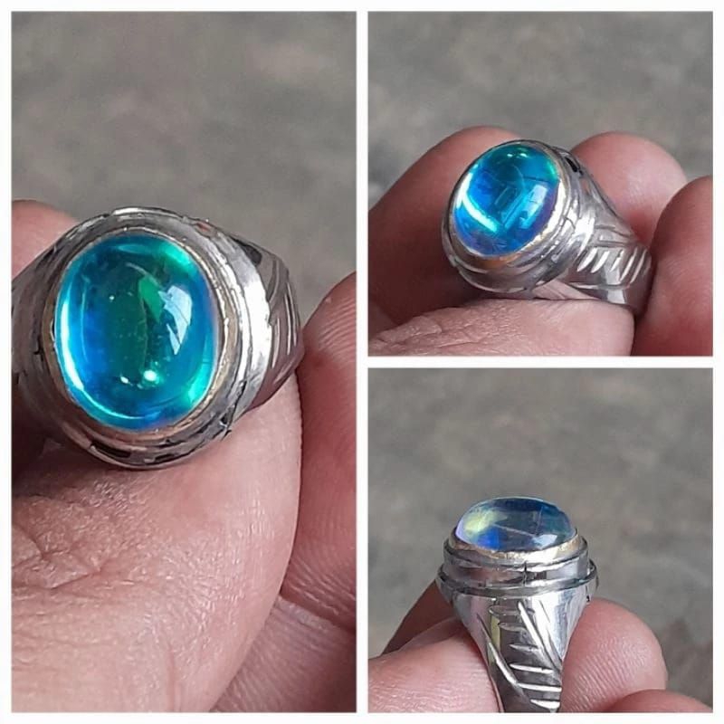 เต็ม JARONG CRYSTAL RAINBOW KALIMAYA OPAL STONE แหวน