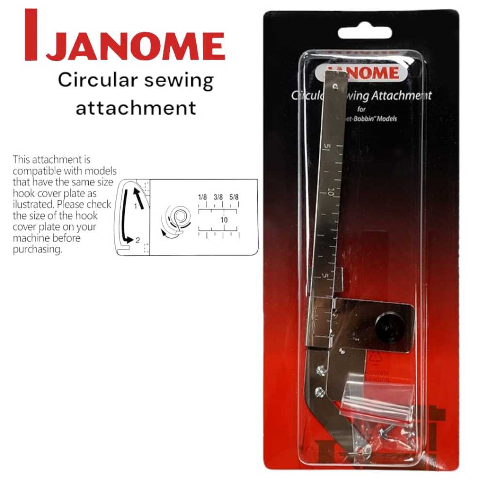 MESIN JANOME ACCESORIES - อุปกรณ์ติดจักรเย็บผ้าแบบวงกลม janome/เครื่องหมุนเวียน