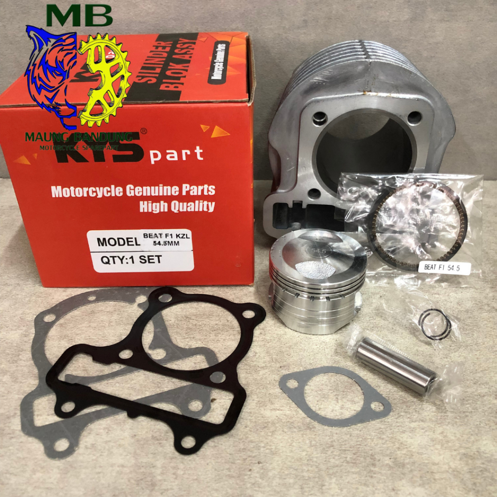 BEAT FI 54.5 MM KYS BORE UP RACING CYLINDER BLOCK 1SET BEAT FI 54.5 MM BORE UP RACING KYS ยี่ห้อ