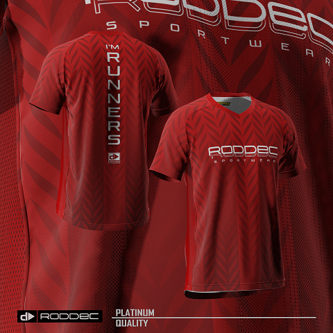 RODDEC ZIGA SERIES - Roddec Jersey Running Mens Sportswear Quick Dry Running Shirt Badminton Trainin