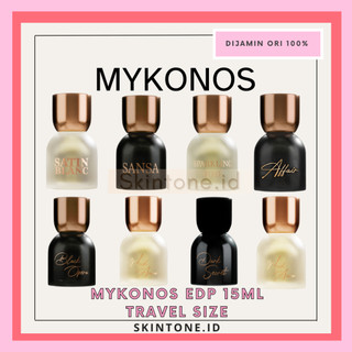 Parfum MYKONOS EDP TRAVEL SIZE 15ml Extrait Eau de Perfume Intimate Affair Black Opera Dark Secret Sansa Sparkling Rose Satin Blanc Musk Aura Moroccan Vanilla Tea Poetry Utopia Hawaiian Crush On the Rocks small kecil bogel Royal Ispahan Crimson Penthouse