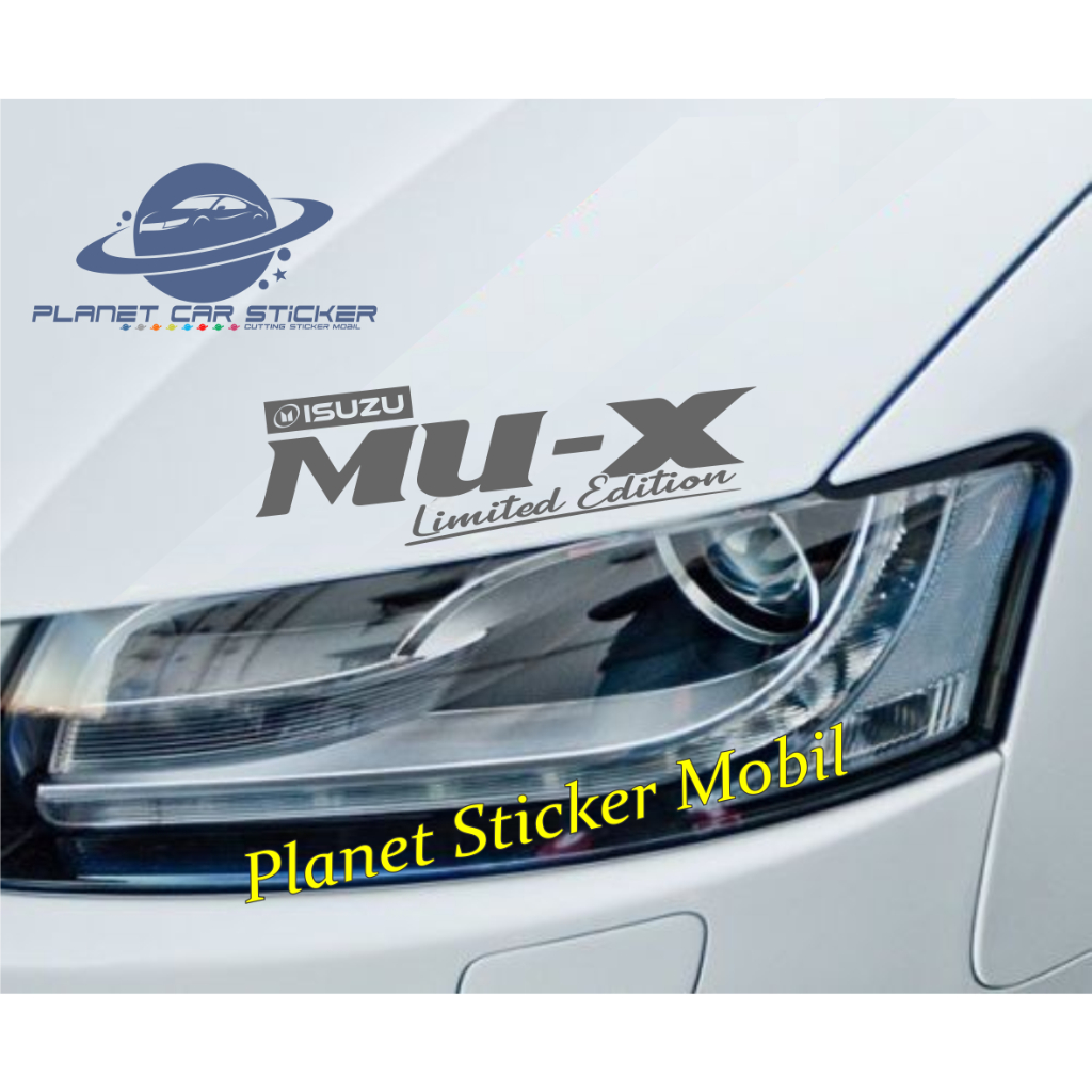 สติ๊กเกอร์ mux isuzu mux สติ๊กเกอร์ฝากระโปรงรถ ตัด mu-x สติ๊กเกอร์ฝากระโปรงรุ่นลิมิเต็ด