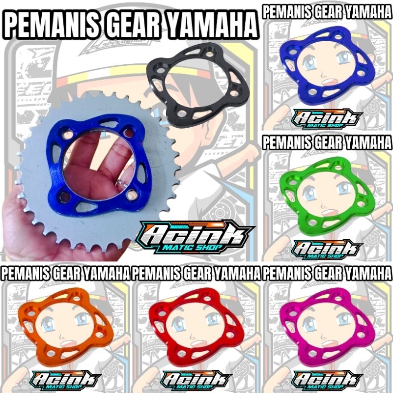 Yamaha cnc อลูมิเนียม pnp สารให้ความหวานฝาครอบเกียร์ด้านหลัง