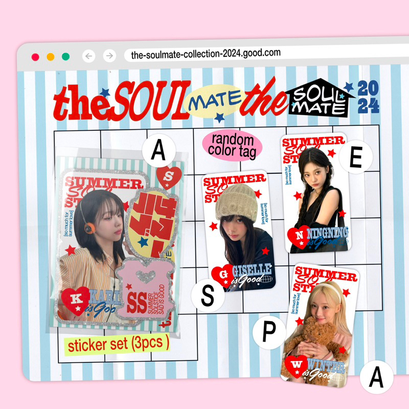 สติ๊กเกอร์ AESPA ชุด id photo - the SOULmate