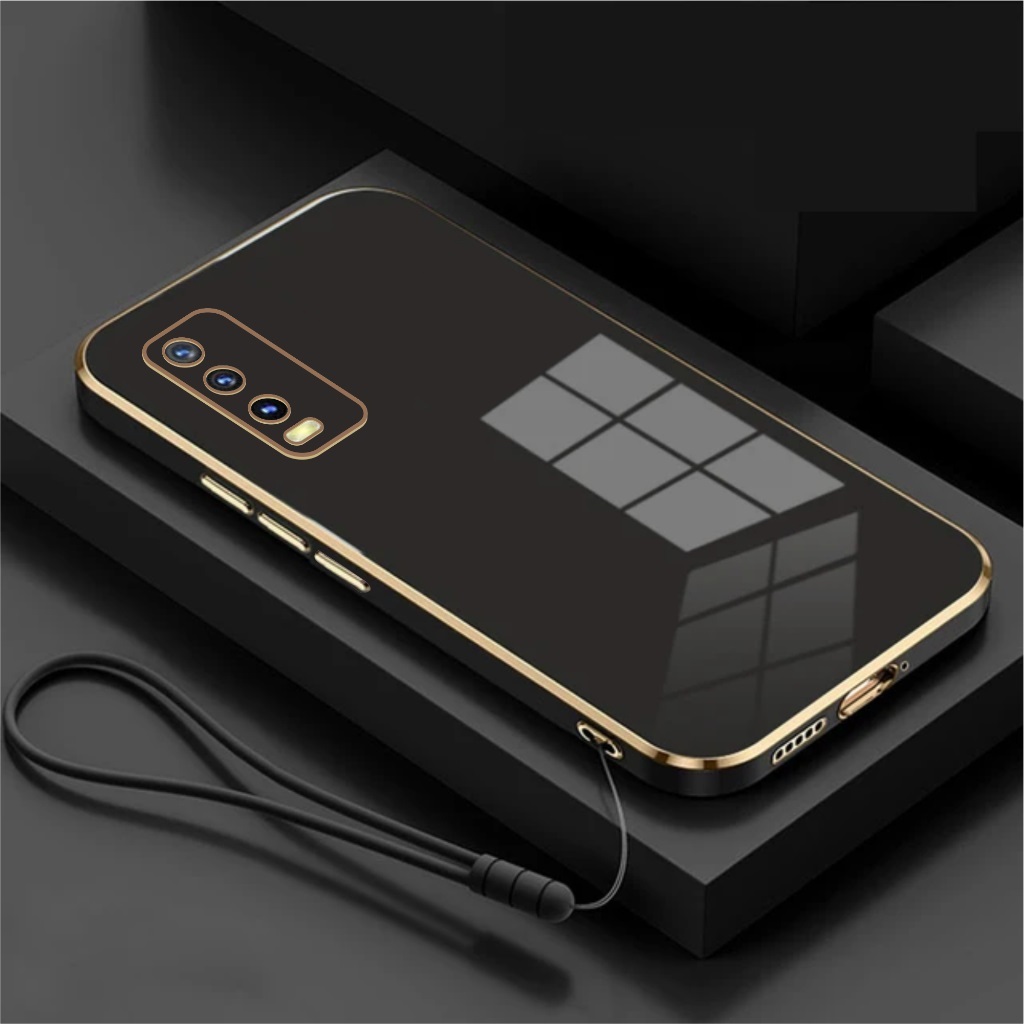 Vivo Y12s Y21D Y20 Y20s Y20a Y20i Premium TPU Silicon Case ฟรีเชือกเส้นเล็ก