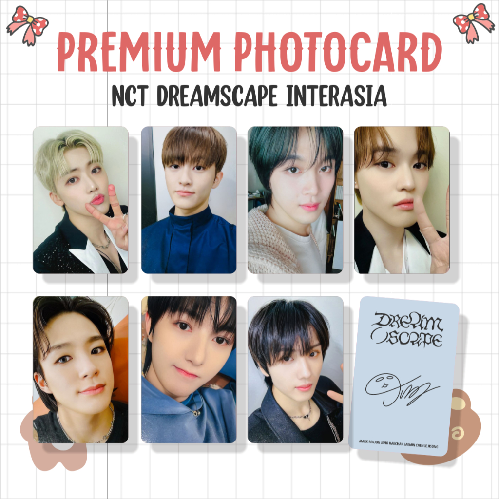 พีซีโฟโต้การ์ดระดับพรีเมียม NCT DREAM PILOT, DREAMZINE และ SMOOTHIE SELFIE