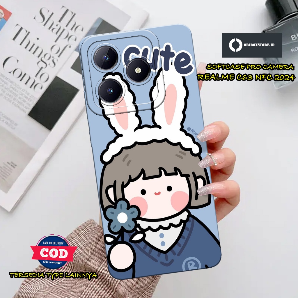 HP ORIBOXSTORE - เคส REALME C63 NFC 2024 ล่าสุด - RoroJump Cartoon Motif - REALME C63 NFC 2024 Softc