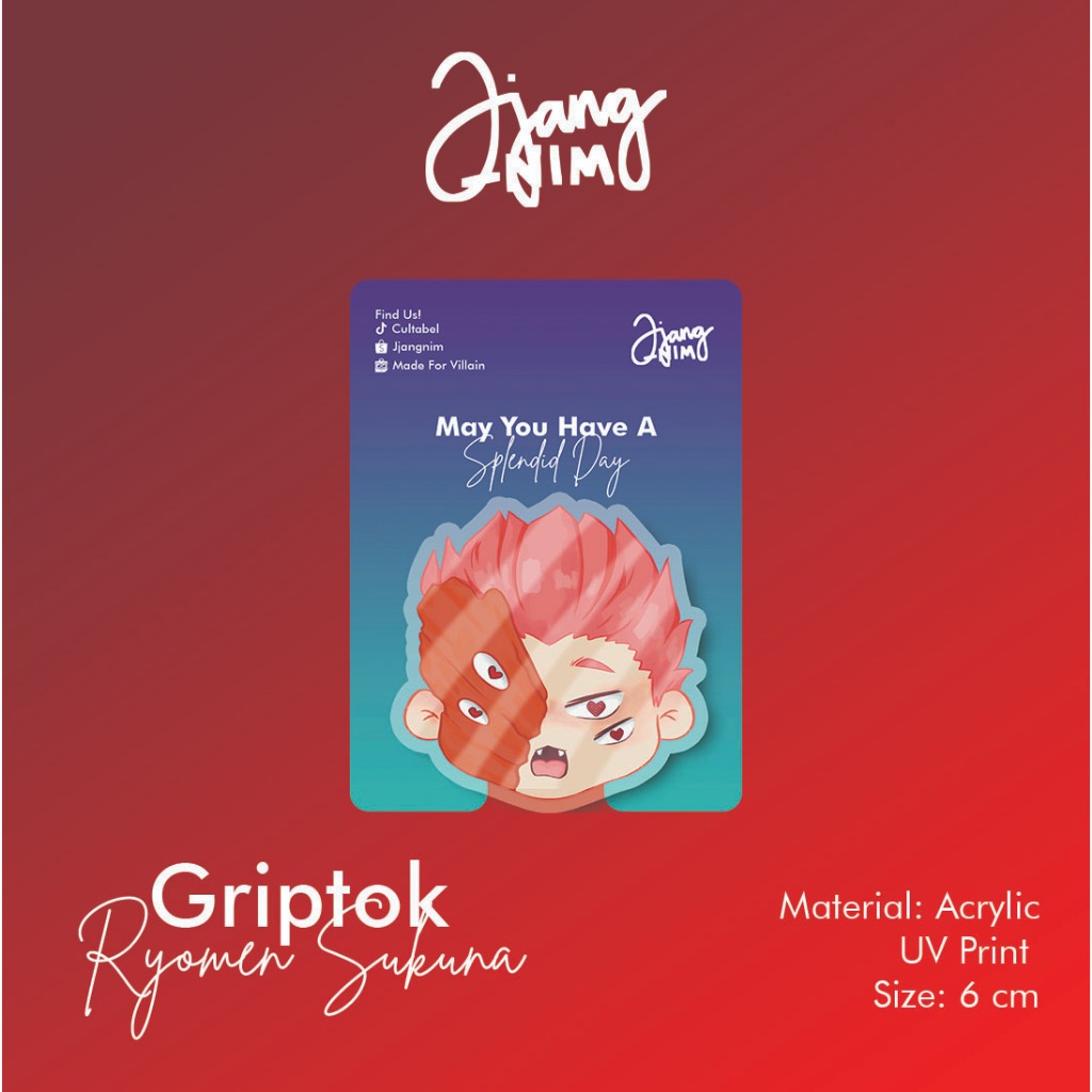 - Griptok Popsocket Ryomen Sukuna Jujutsu Kaisen