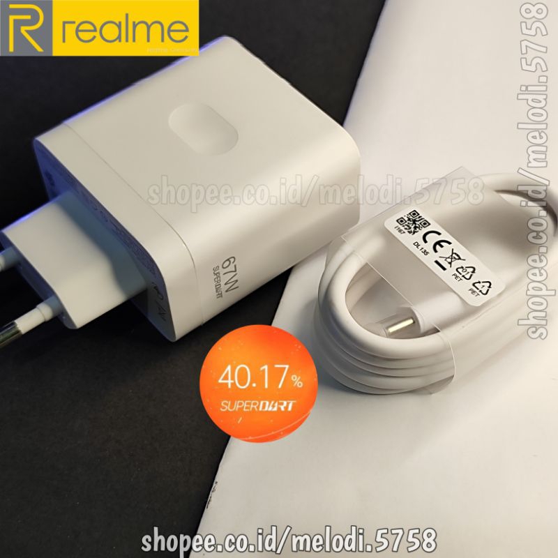 67w Charger Realme Type C SUPER VOOC Type C DART 67W Realme 12 11 10 9 Pro Plus/ C65/ C67/GT Master/GT Neo/Narzo Original SuperDart 67 วัตต์