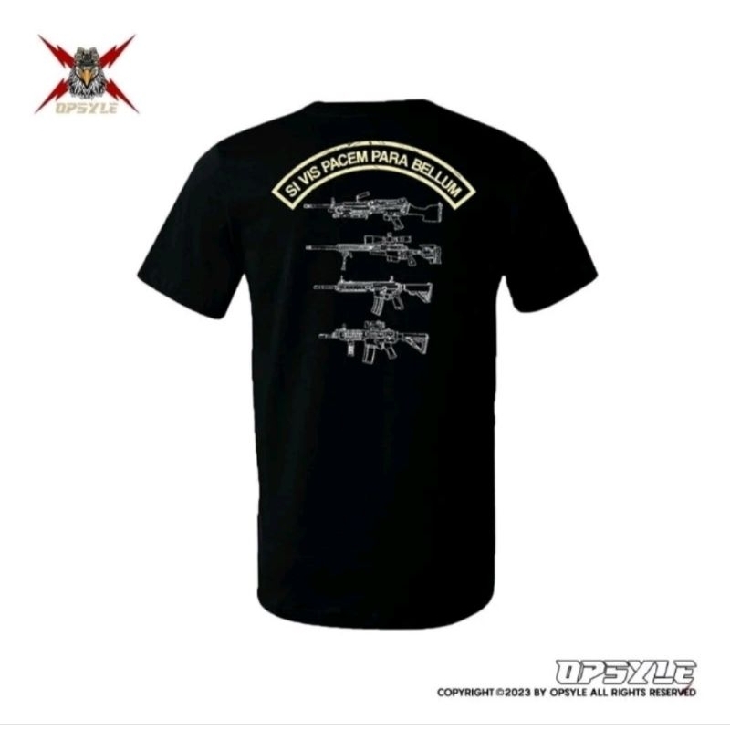 เสื้อยืด Si Vis Para Bellum V1 / Contton Combed 24s เสื้อยืดผู้หญิงผู้ชาย