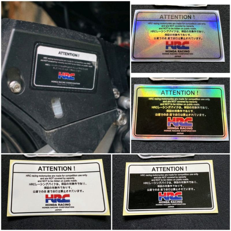 HUGGER AIRBLADE HRC HONDA สติ๊กเกอร์พิมพ์สติ๊กเกอร์