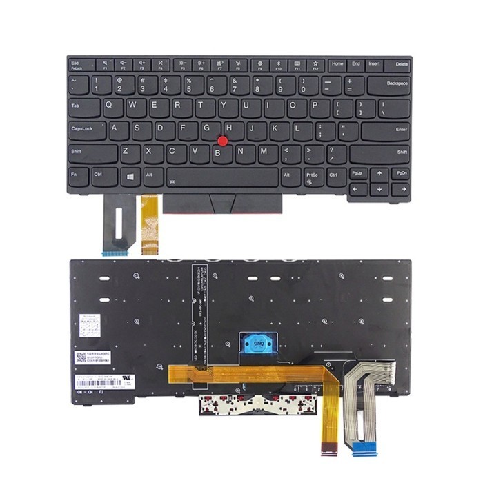Lenovo ThinkPad E480 E485 L480 L380 T480S T490 E490 E495 คีย์บอร์ดแล็ปท็อปแบ็คไลท์