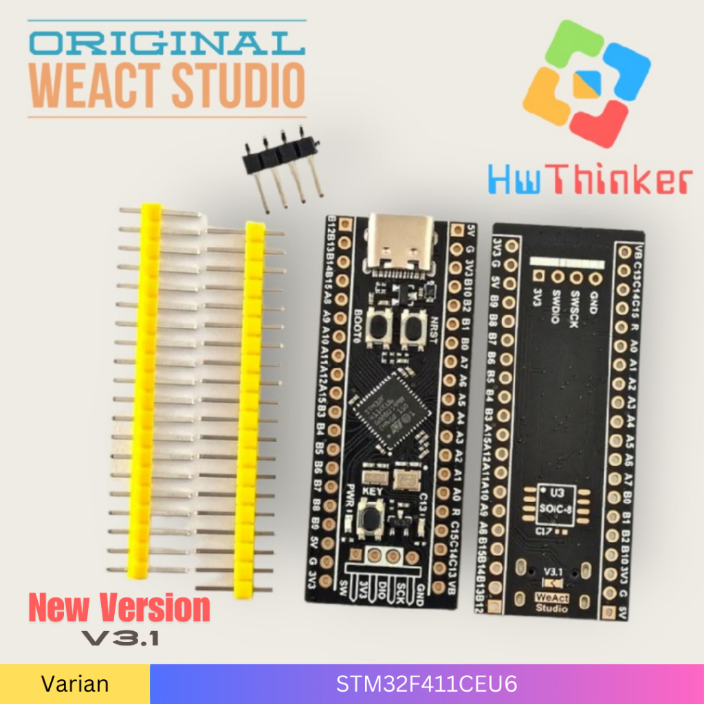 WeAct STM32 STM32F4 STM32F411CEU6 F411 ARM Cortex M4 Blackpill V3.1
