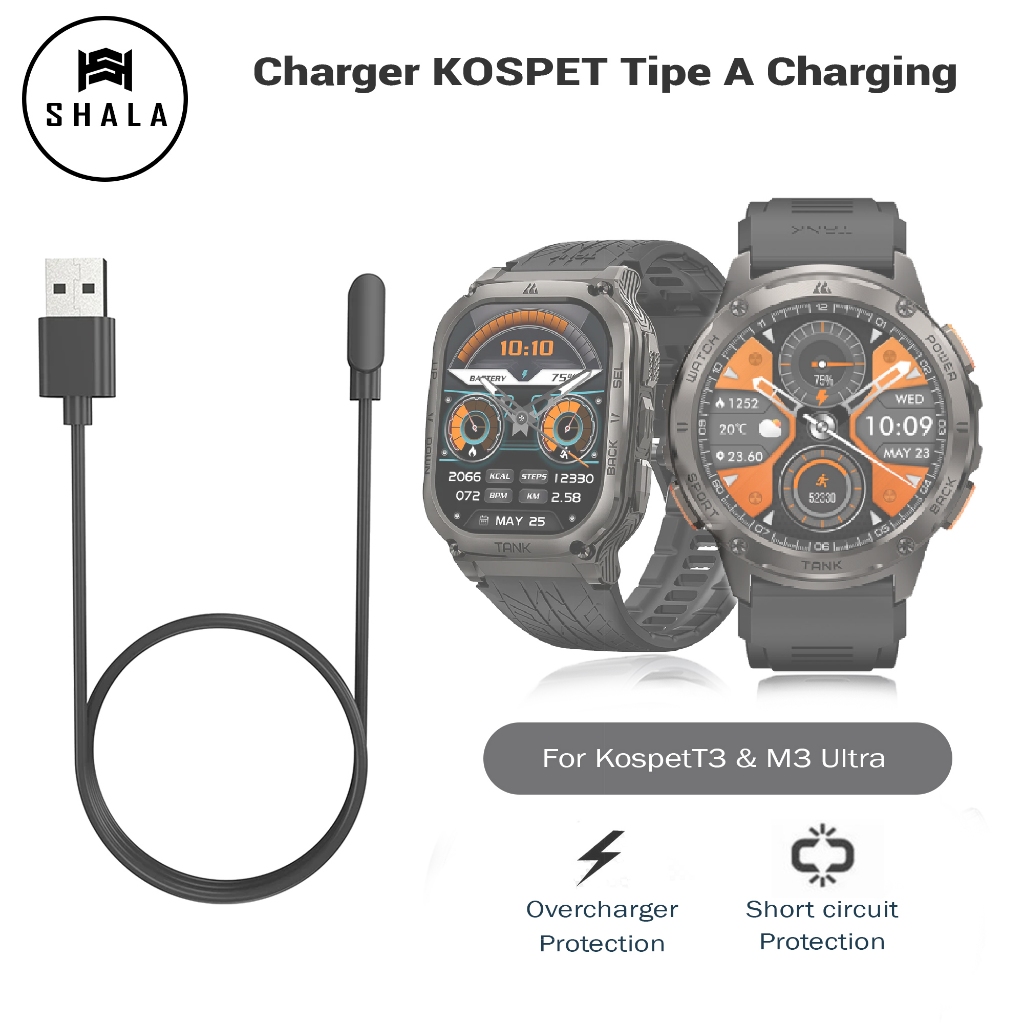 สายชาร์จ Kosspet T3/M3 Ultra Smartwatch Type A