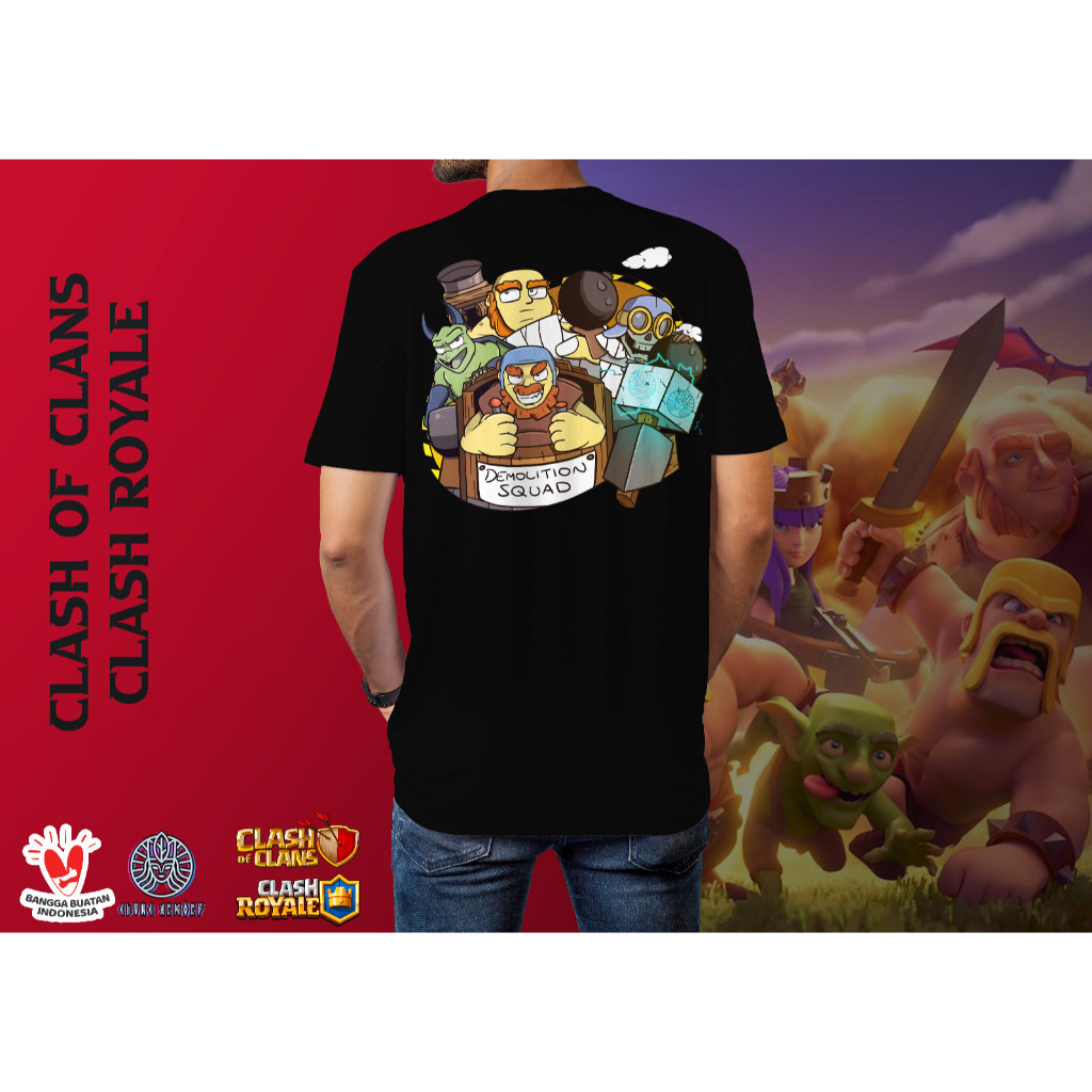 เสื้อยืด Clash of Clans Clash Royale Demolition Squad
